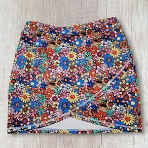 Loukeith Women’s Skort Size XL Stunning Floral Print Golf Tennis Retro Athletic